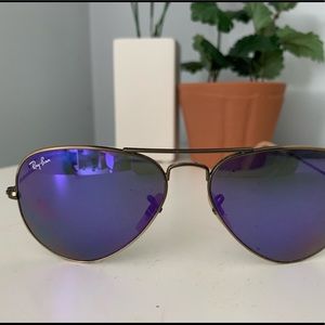 Purple tinted aviators